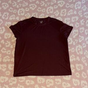 Avia Burgundy Short Sleeve Top